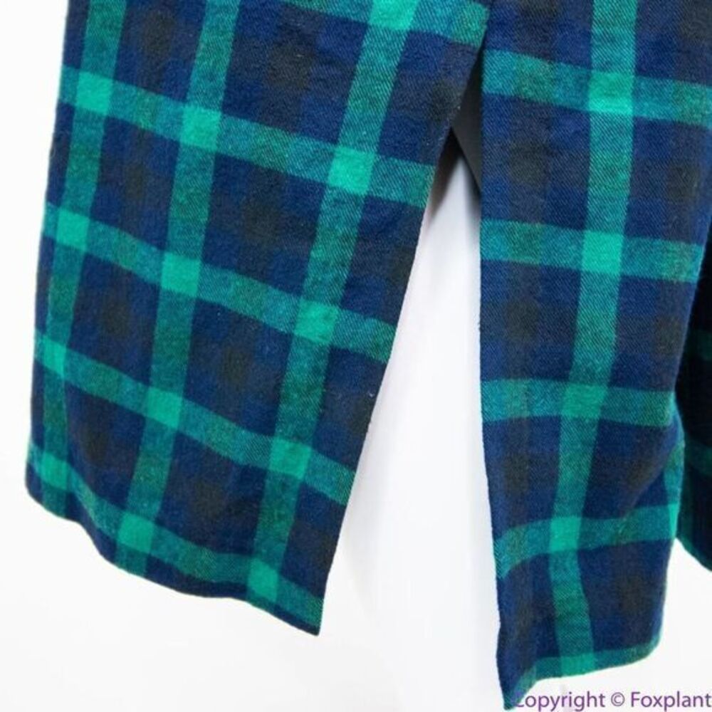 NEW Eloquii green Plaid V-Neck‎ Dress with Side Slits tie waist, plus size 28 - Picture 10 of 16